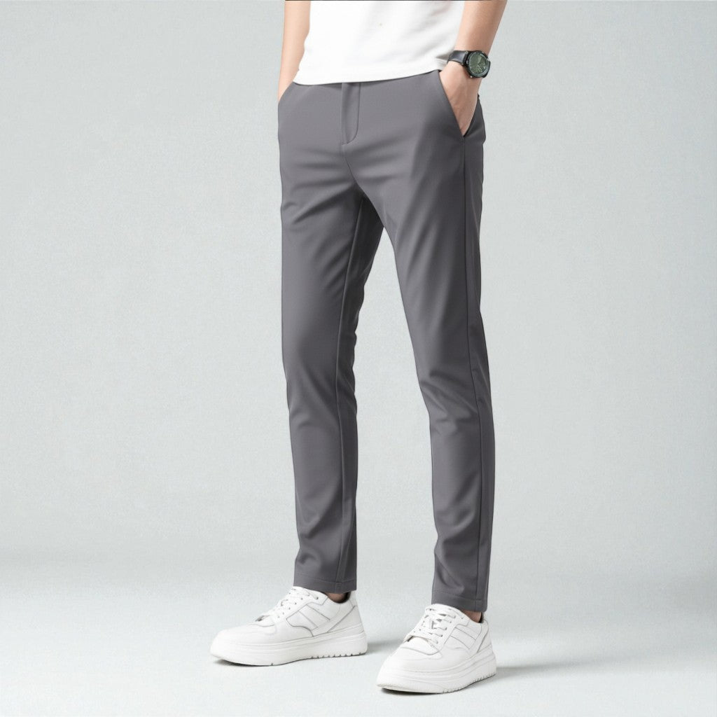 Men's Slim Fit Flat Front Chinos