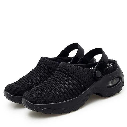 Women's Orthopedic Knit Mesh Slip-On Platform Sandals