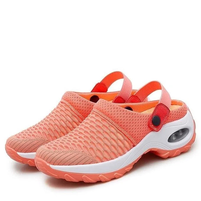 Women's Orthopedic Knit Mesh Slip-On Platform Sandals
