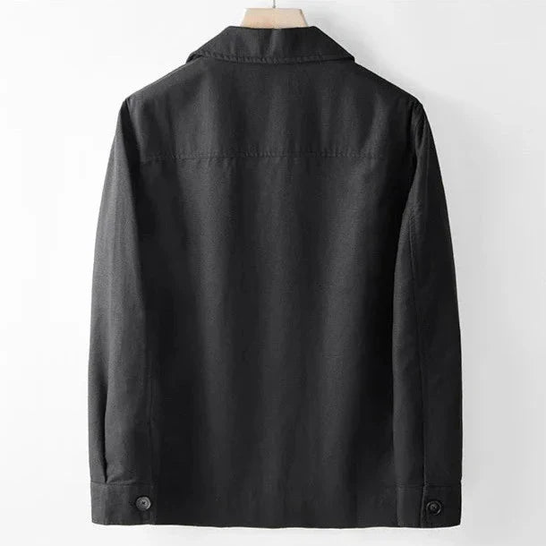Men's Button-Front Linen Blend Jacket