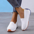 Women's Knit Mesh Slip-On Platform Sneakers