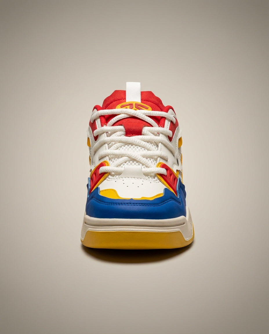 Men's Low-Top Thick Sole Lace-Up Sneakers
