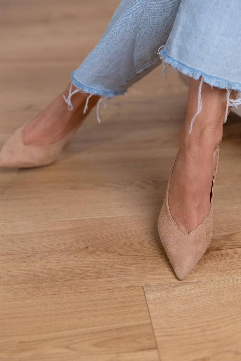 Women's Pointed Toe Slingback Heels