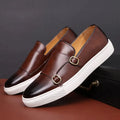 Men’s Double - Buckle Loafer Sneakers – Refined Slip - On Design