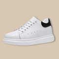 Men’s Lace - Up Platform Sneakers with Contrast Heel Panel