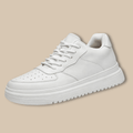 Men’s Lace - Up Platform Sneakers with Perforated Toe and Elevated Sole