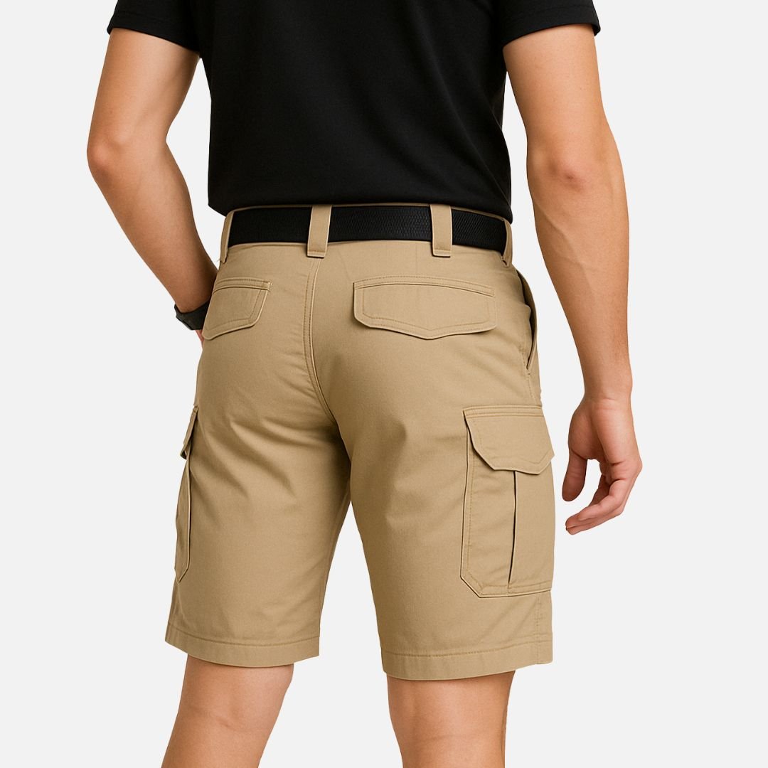 Men's Multi - Pocket Tactical Cargo Shorts with Belt
