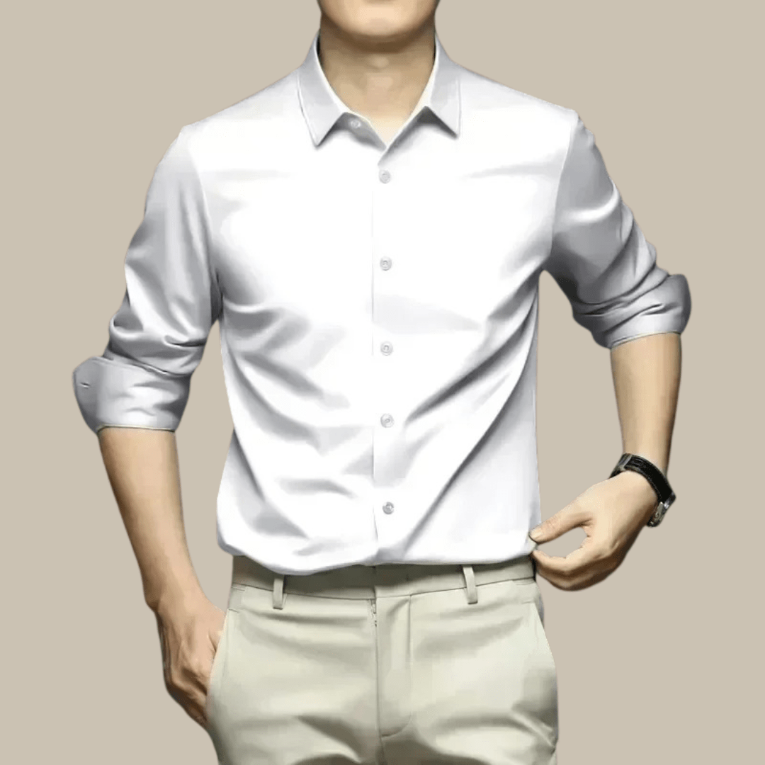 Men’s Refined Long Sleeve Shirt – Tailored Casual Elegance for Day to Evening