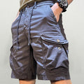 Men’s Relaxed Fit Cargo Shorts with Drawstring Waist and Utility Pockets