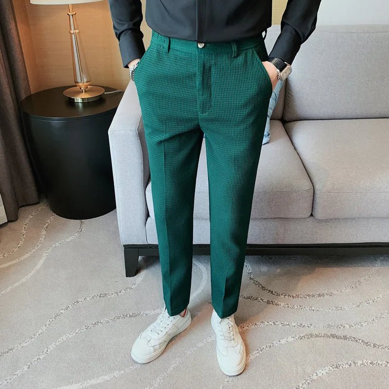 Men’s Slim Business Casual Trousers – Refined Tailored Fit for Smart Styling