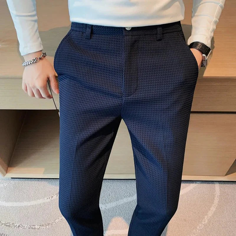 Men’s Slim Business Casual Trousers – Refined Tailored Fit for Smart Styling