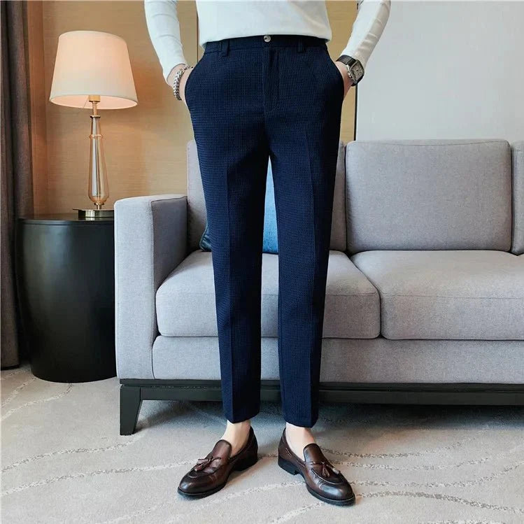 Men’s Slim Business Casual Trousers – Refined Tailored Fit for Smart Styling