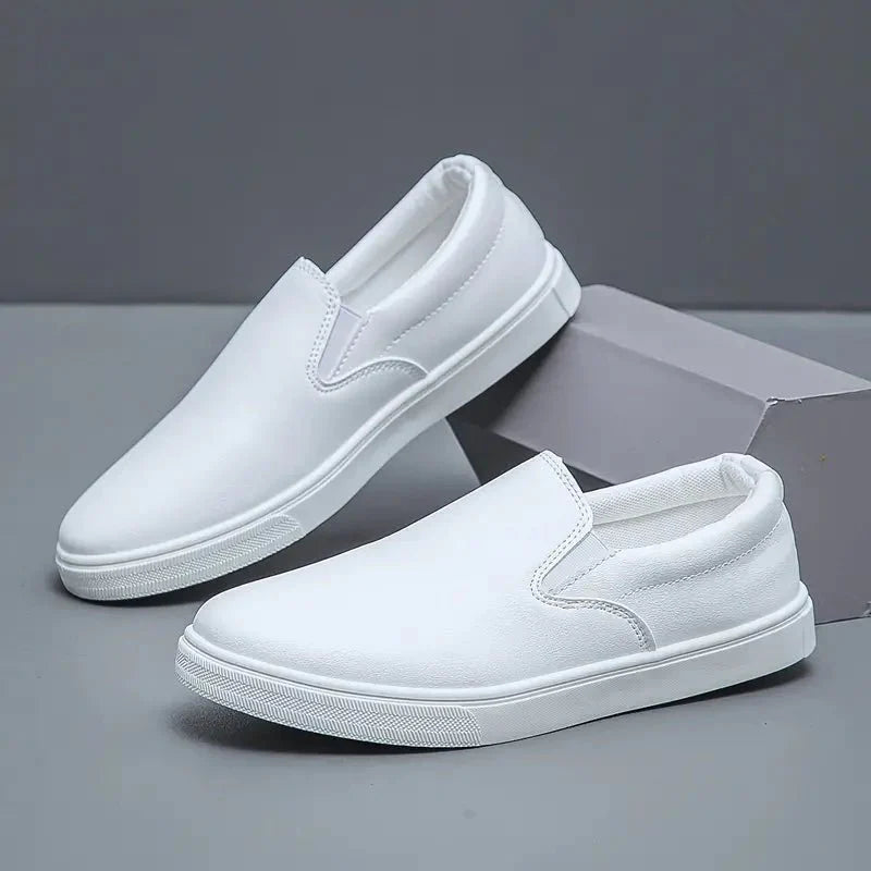 Men’s Slip - On Sneakers with Elastic Side Panels and Low Top Sole