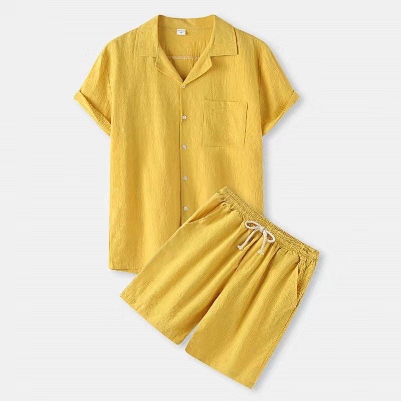 Men’s Summer Co - Ord Set – Lightweight Shirt and Shorts for Effortless Warm - Weather Style