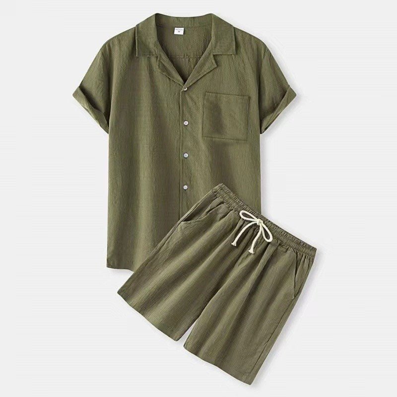 Men’s Summer Co - Ord Set – Lightweight Shirt and Shorts for Effortless Warm - Weather Style