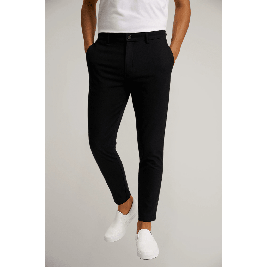 Men’s Tailored Flat - Front Pants with Tapered Leg