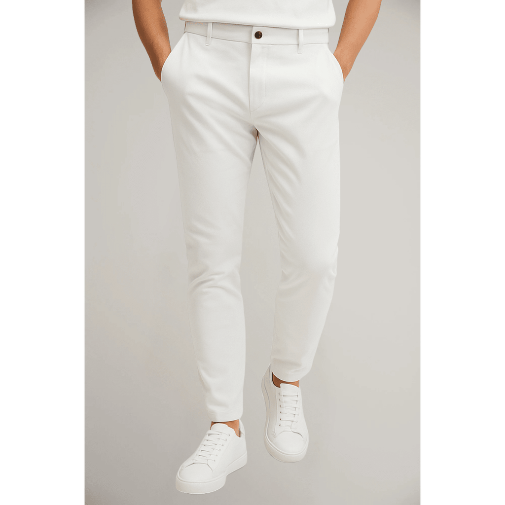 Men’s Tailored Flat - Front Pants with Tapered Leg