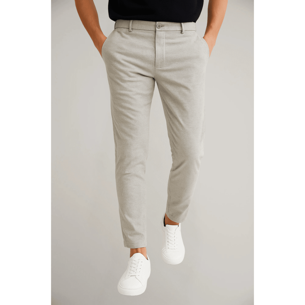 Men’s Tailored Flat - Front Pants with Tapered Leg
