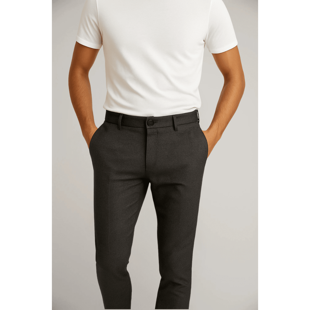 Men’s Tailored Flat - Front Pants with Tapered Leg