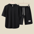 Men’s Two - Piece Casual Set – Relaxed T-Shirt and Drawstring Shorts