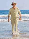 Men’s Two - Piece Relaxed Shirt and Pants Set – Effortless Contemporary Style