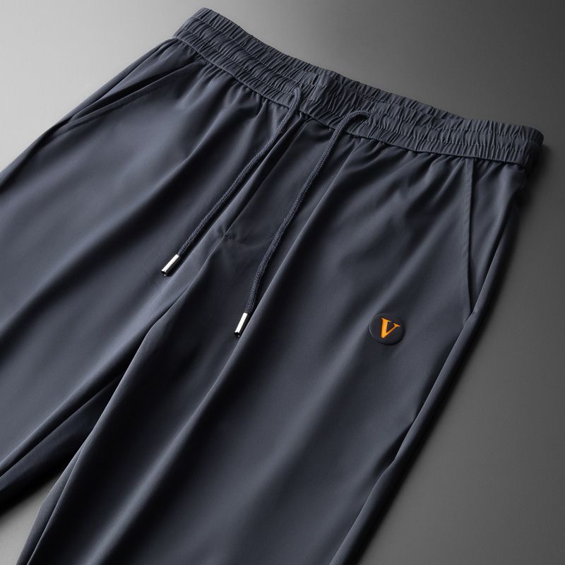 Men’s Two - Piece Set with Short Sleeve Polo Shirt and Drawstring Pants