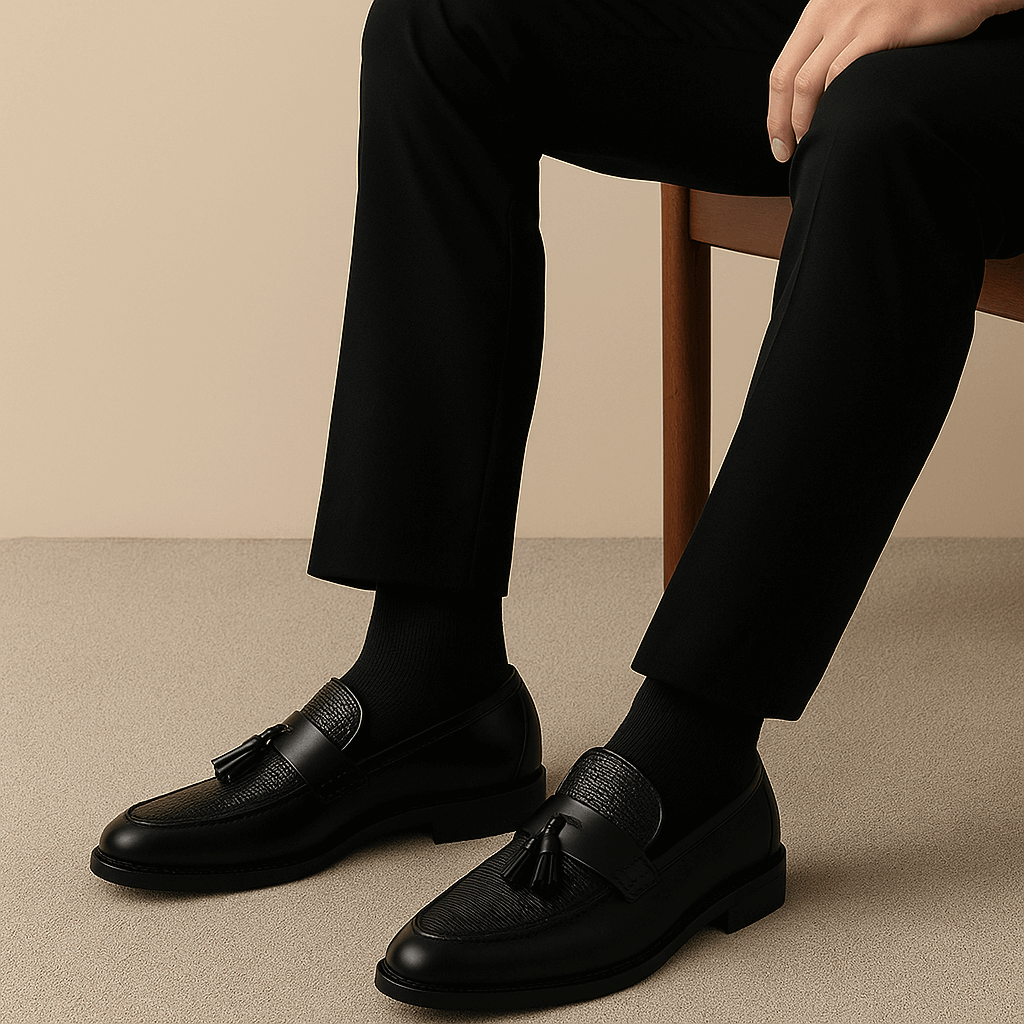 Men’s Woven Tassel Loafers – Classic Slip - On Elegance