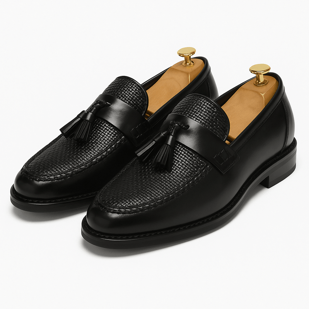 Men’s Woven Tassel Loafers – Classic Slip - On Elegance