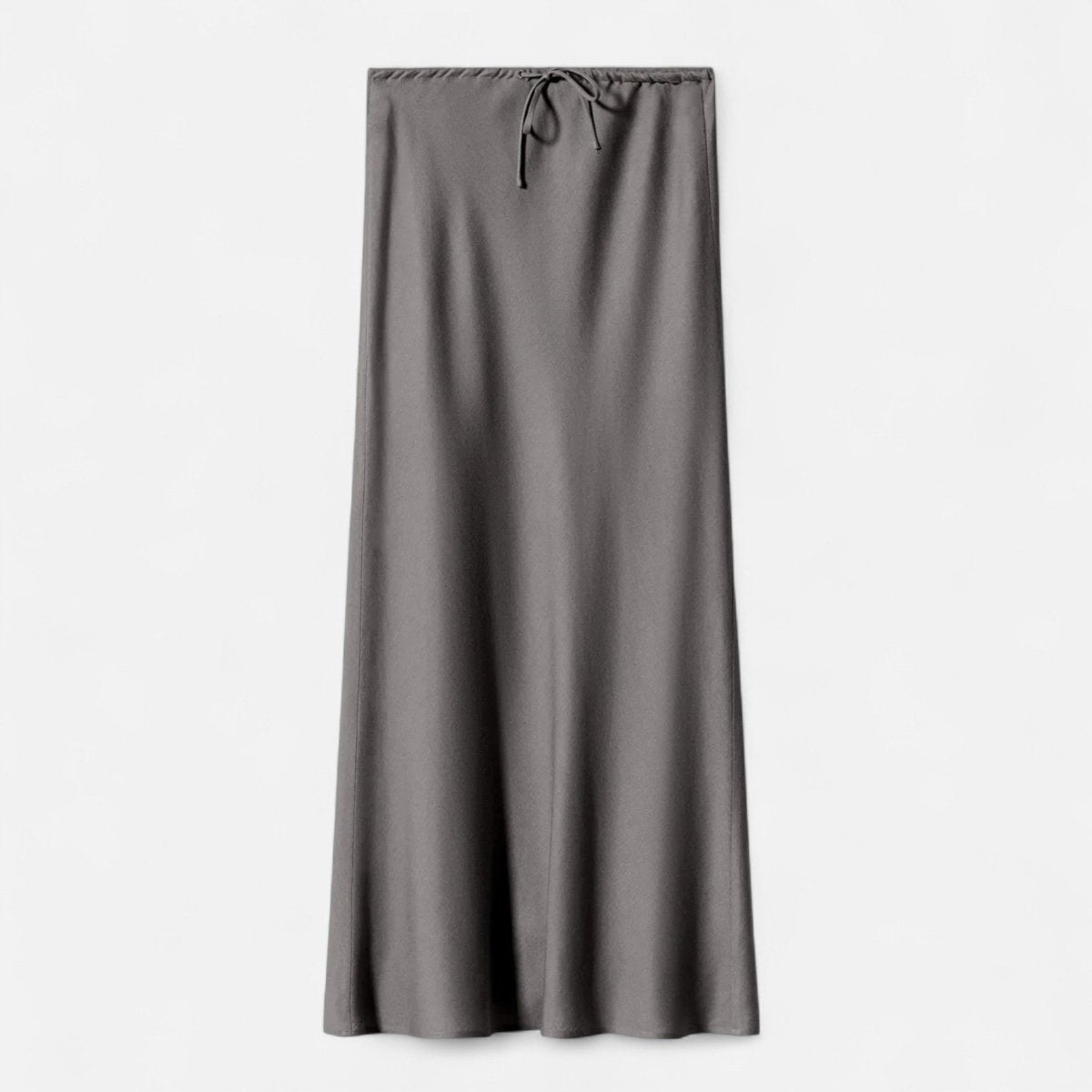 Women’s High - Waist Maxi Skirt with Fluid Silhouette and Elegant Draped Finish