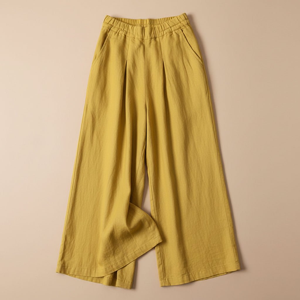 Women’s High - Waist Wide Leg Trousers with Pockets – Relaxed Everyday Silhouette