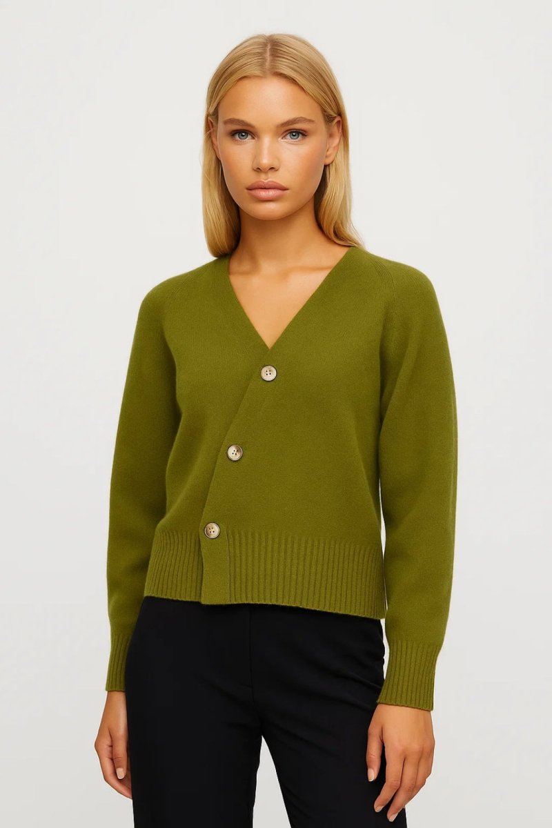 Women’s Wrap Cardigan – Elegant Button - Up Knitwear with Flattering Silhouette