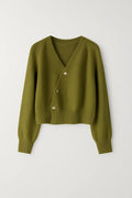 Women’s Wrap Cardigan – Elegant Button - Up Knitwear with Flattering Silhouette